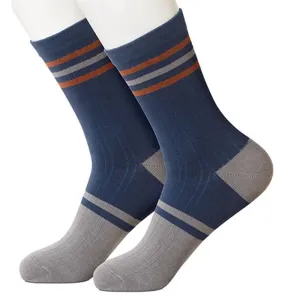 Trio Stripe Navy Women's Socks