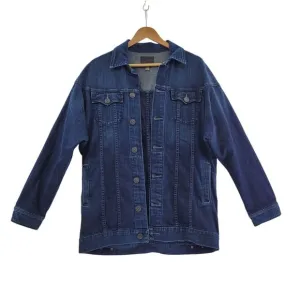 TRUE RELIGION Women's Medium Harlow Barn Jacket Angel Walking Oversized Warm