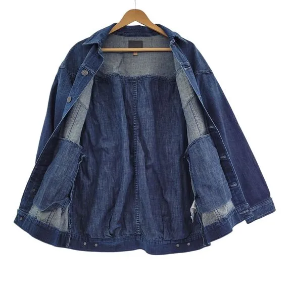 TRUE RELIGION Women's Medium Harlow Barn Jacket Angel Walking Oversized Warm