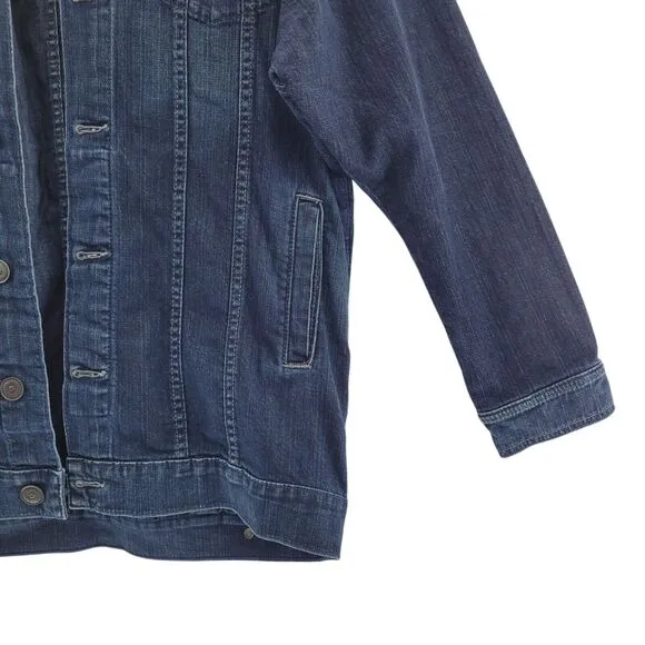 TRUE RELIGION Women's Medium Harlow Barn Jacket Angel Walking Oversized Warm