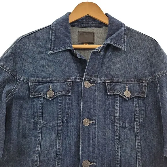 TRUE RELIGION Women's Medium Harlow Barn Jacket Angel Walking Oversized Warm