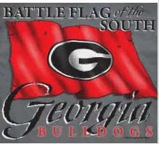 UGA Battle Flag T Shirt