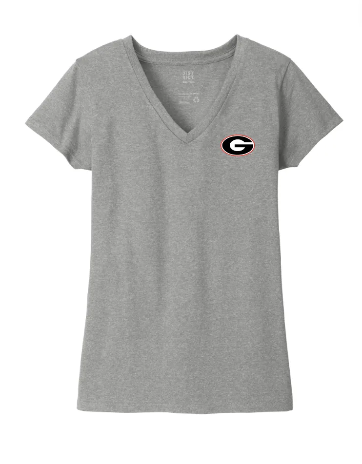 UGA Women's Classic V Neck Super G Tees