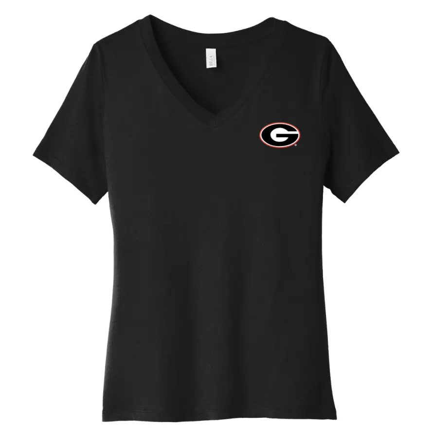 UGA Women's Classic V Neck Super G Tees
