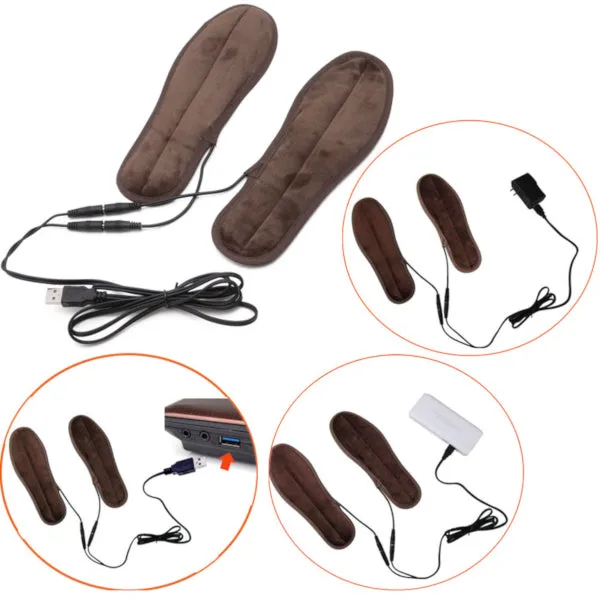 USB Electric Powered Fur Heated Insoles