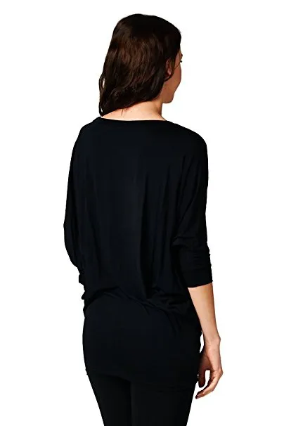 Vanilla Bay | Dolman 3/4 Sleeve Top Black