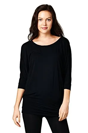 Vanilla Bay | Dolman 3/4 Sleeve Top Black