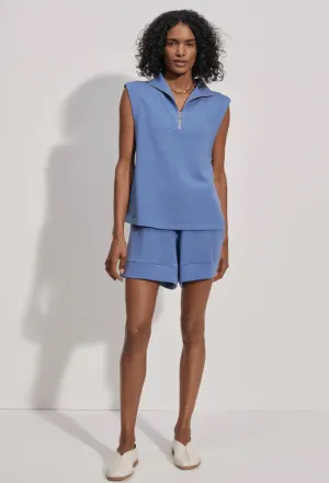 Varley | Magnolia Half Zip Tank {Coronet Blue}