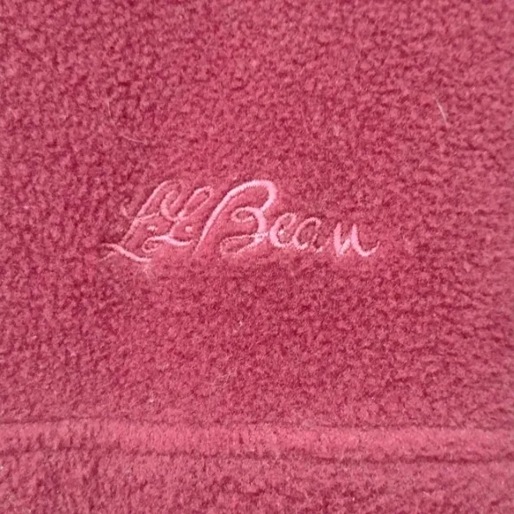 Vintage L.L. Bean Maroon Fleece Jacket M