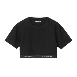 W' Script Crop Top (BLACK)