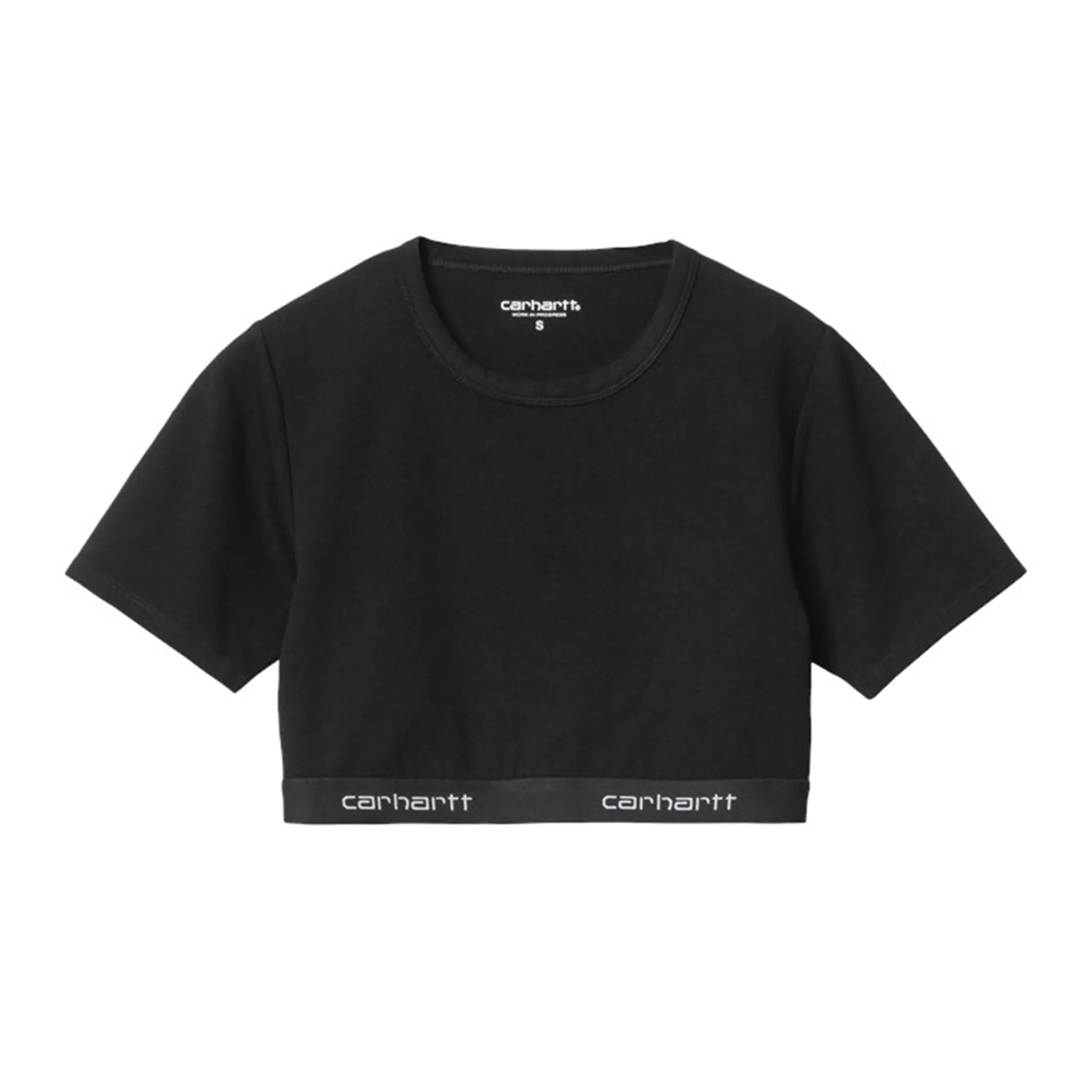 W' Script Crop Top (BLACK)