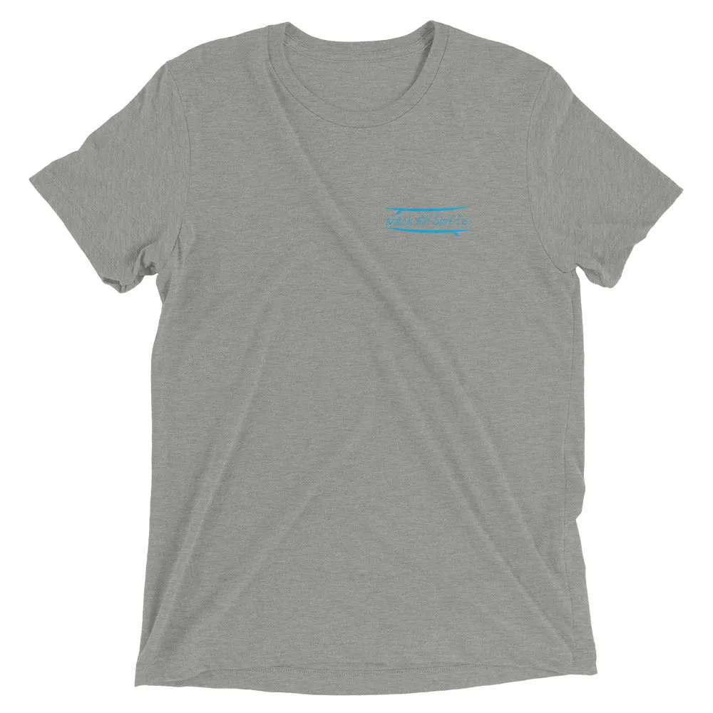Watch Hill Surf Co. 'Parallel Boards' Unisex Short sleeve t-shirt (Cyan)