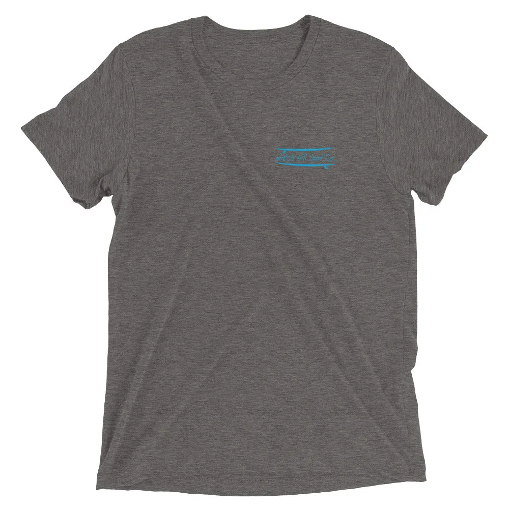 Watch Hill Surf Co. 'Parallel Boards' Unisex Short sleeve t-shirt (Cyan)