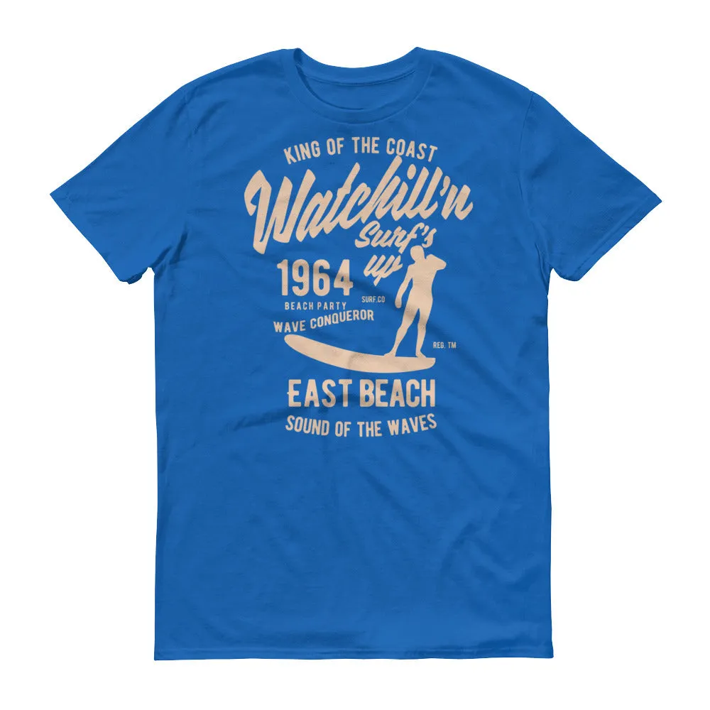 Watchill'n 'Surf's Up' - Short-Sleeve Unisex T-Shirt (Khaki)