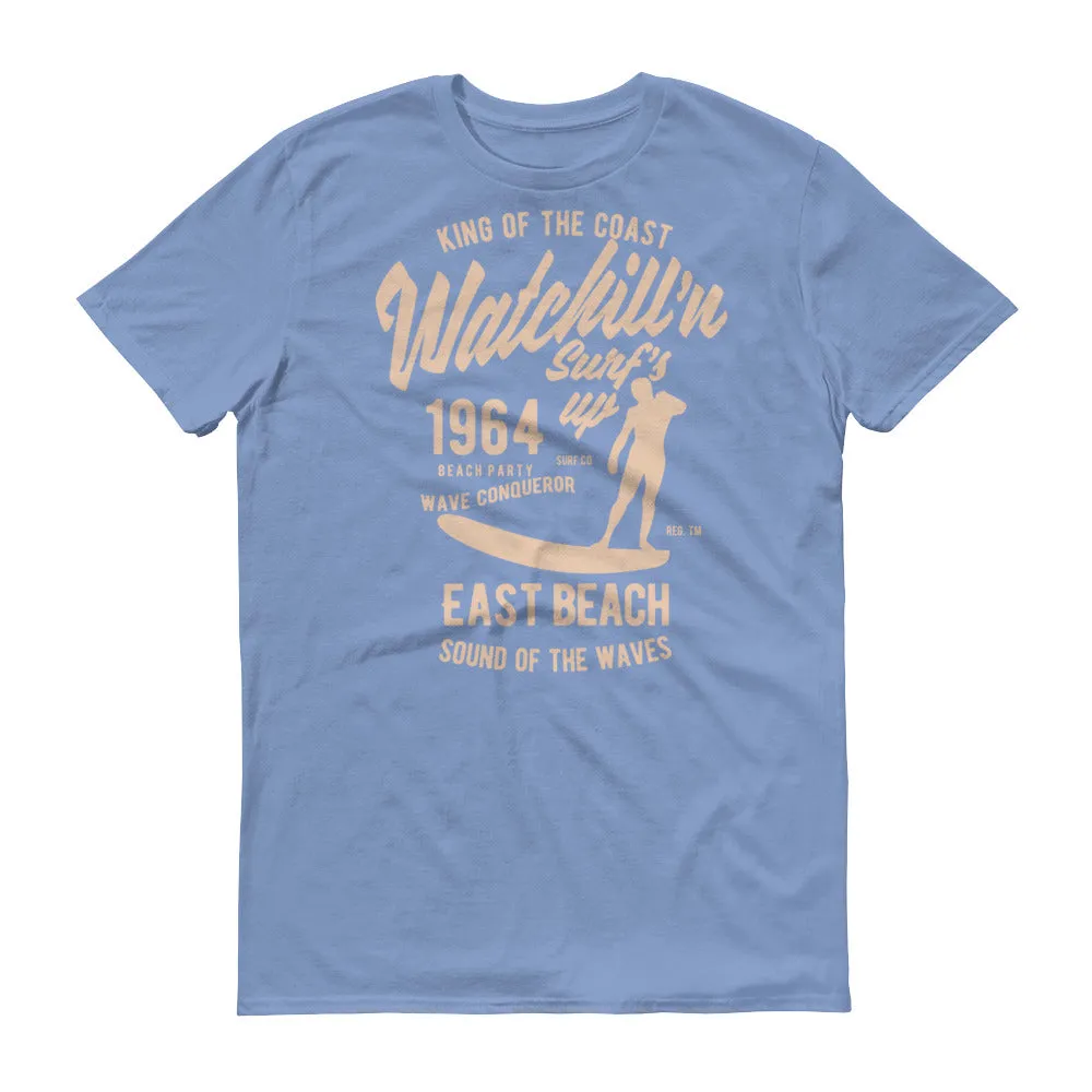 Watchill'n 'Surf's Up' - Short-Sleeve Unisex T-Shirt (Khaki)