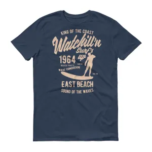 Watchill'n 'Surf's Up' - Short-Sleeve Unisex T-Shirt (Khaki)