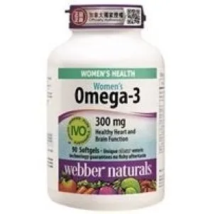 WEBBER NATURALS OMEGA 3 WOMENS 300MG SOFTGEL 90s