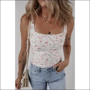 White Floral Textured Bodysuit: from Basic to Boujee  🌼 Needful Things