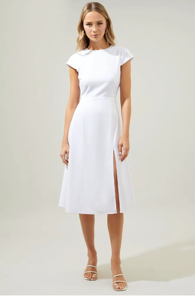 White Midi Dress