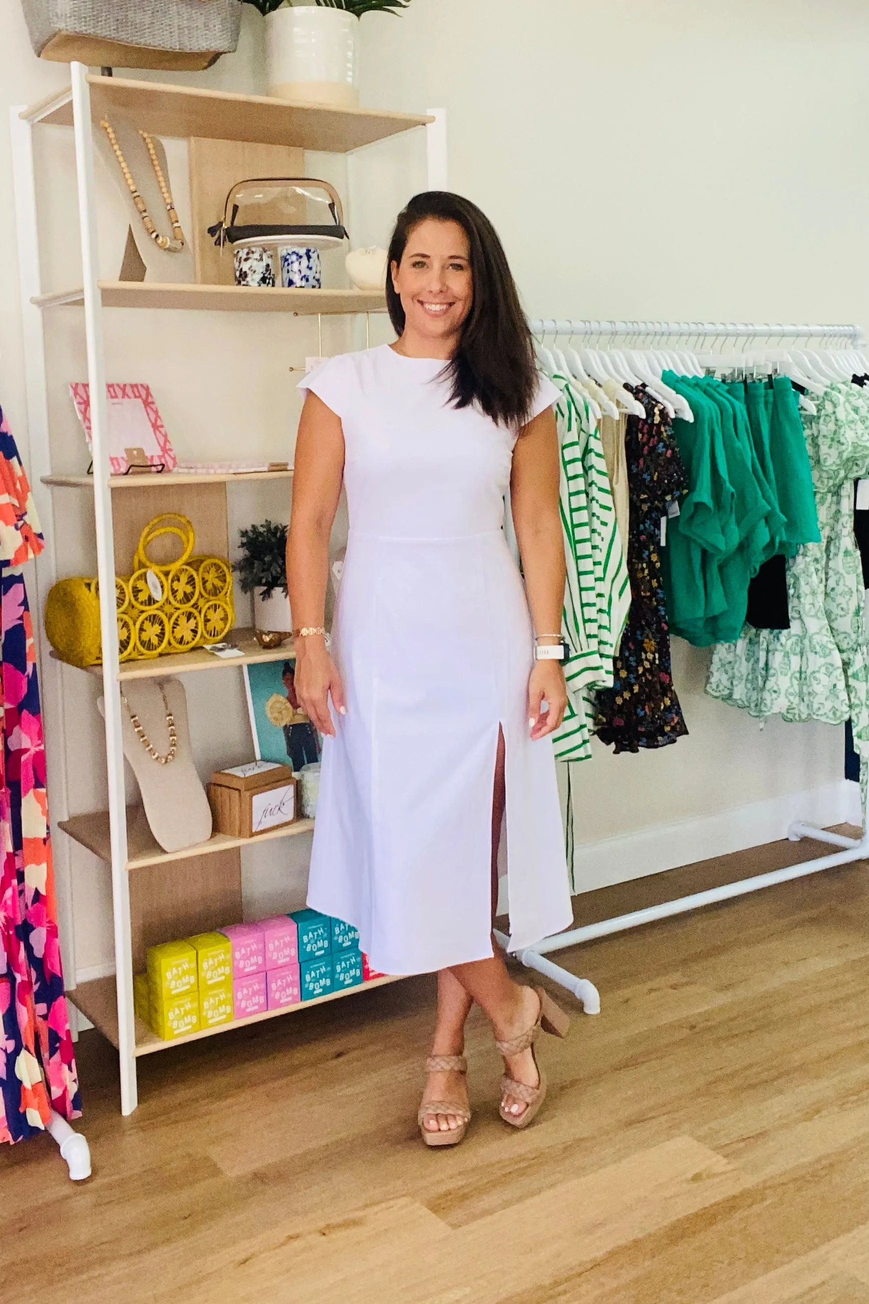 White Midi Dress