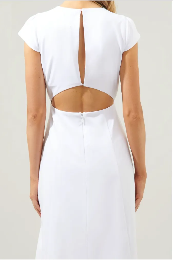 White Midi Dress