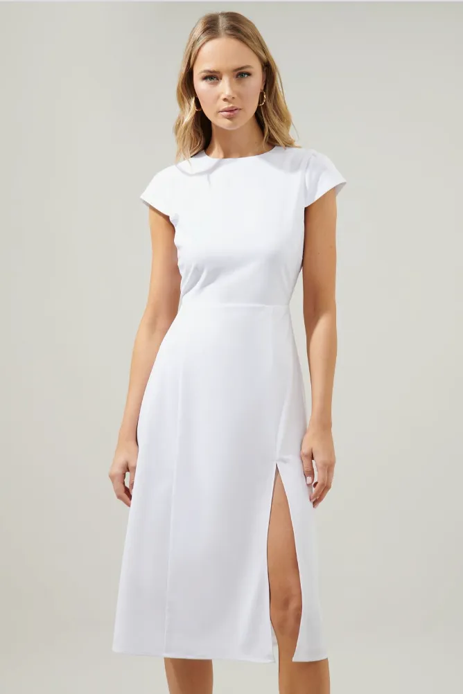 White Midi Dress