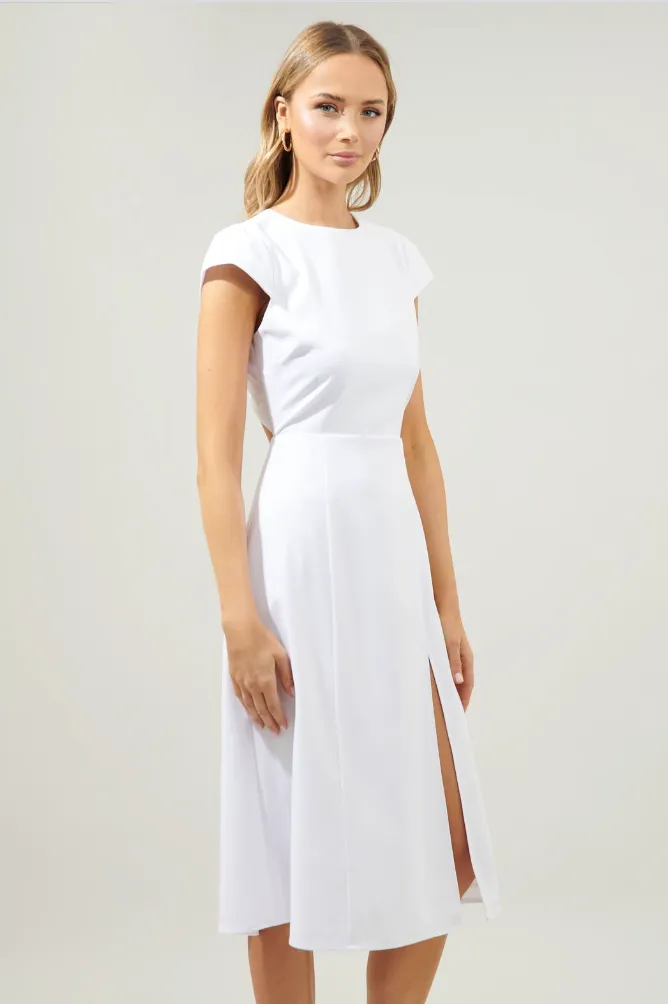 White Midi Dress