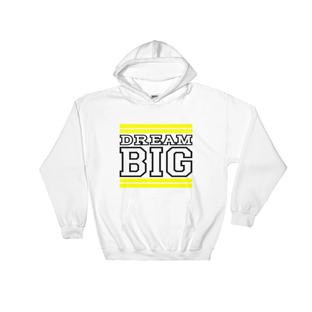 White Yellow and Black Hooded Sweatshirt