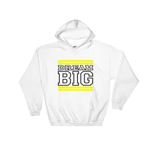 White Yellow and Black Hooded Sweatshirt