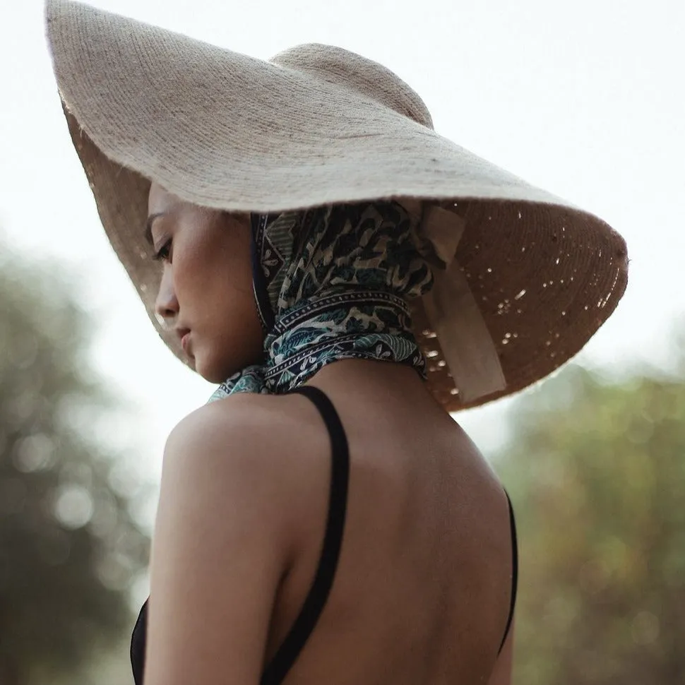 Wide Brim Jute Straw Hat