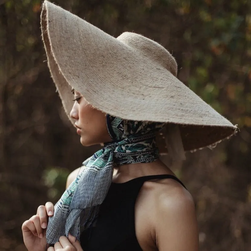 Wide Brim Jute Straw Hat