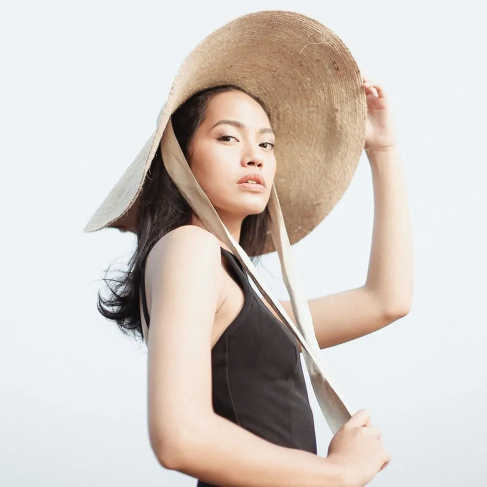 Wide Brim Jute Straw Hat