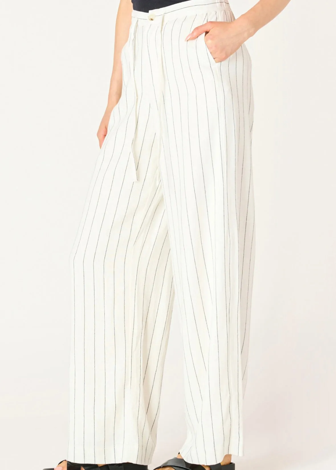 Wide Leg Elastic Waist Pants