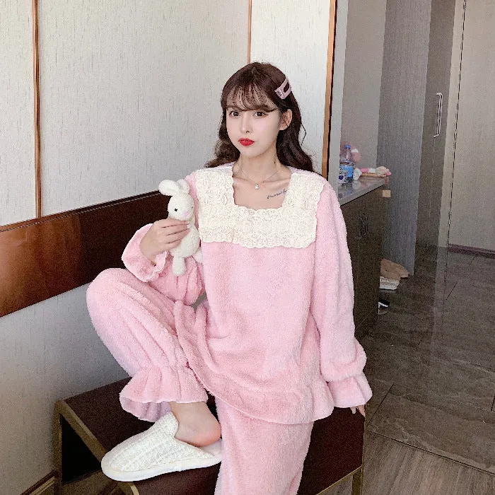 Winter Sweet And Warm Plush Loungewear