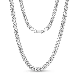 Women's 8mm Cuban Link Necklace