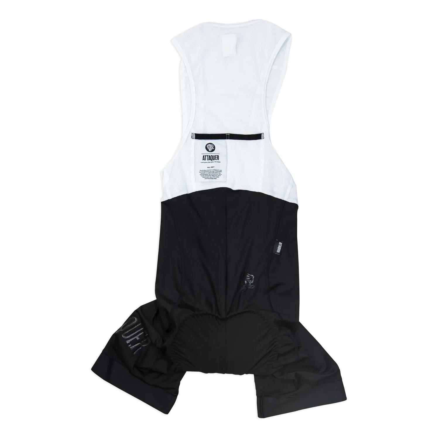 Women's All Day Bib Shorts Black/Reflective Tonal Logo