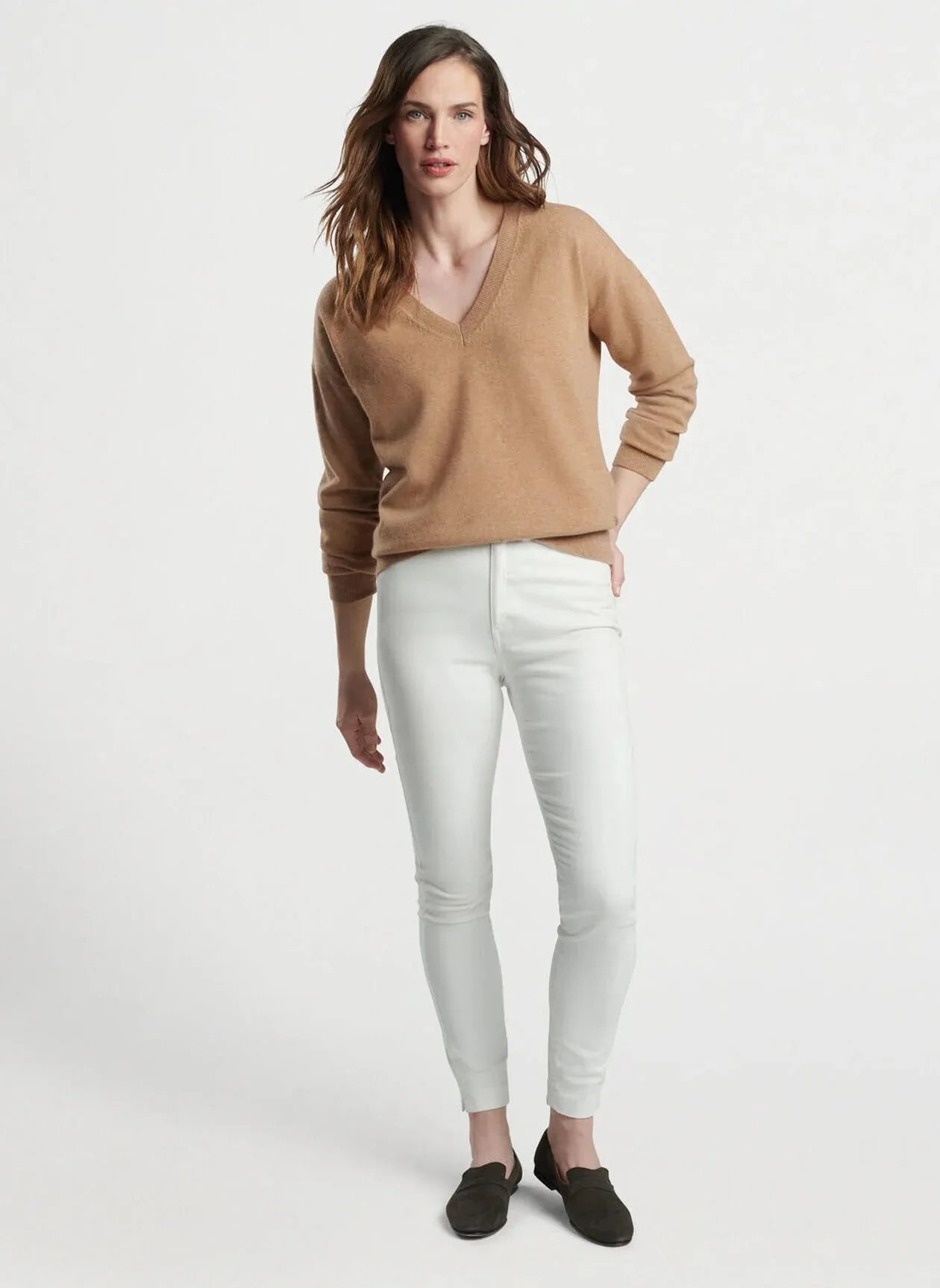 Women's Artisan Crafted Cashmere V-Neck Sweater