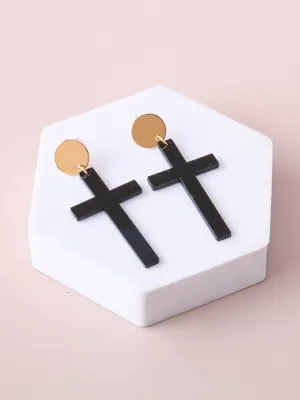WOMEN'S ASSORTED CROSS EARRINGS