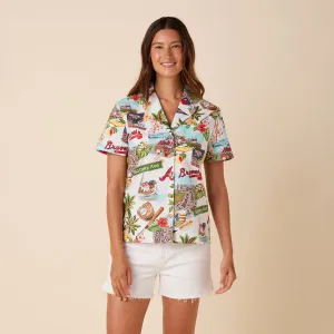 WOMEN'S ATLANTA BRAVES SCENIC CAMP SHIRT