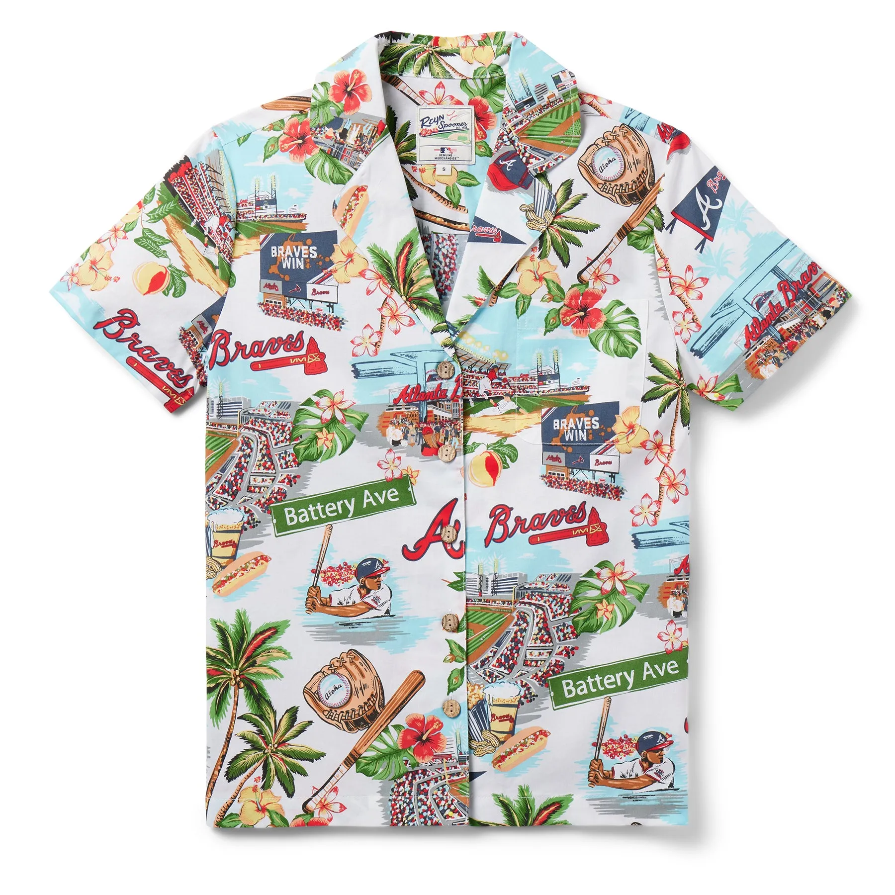 WOMEN'S ATLANTA BRAVES SCENIC CAMP SHIRT