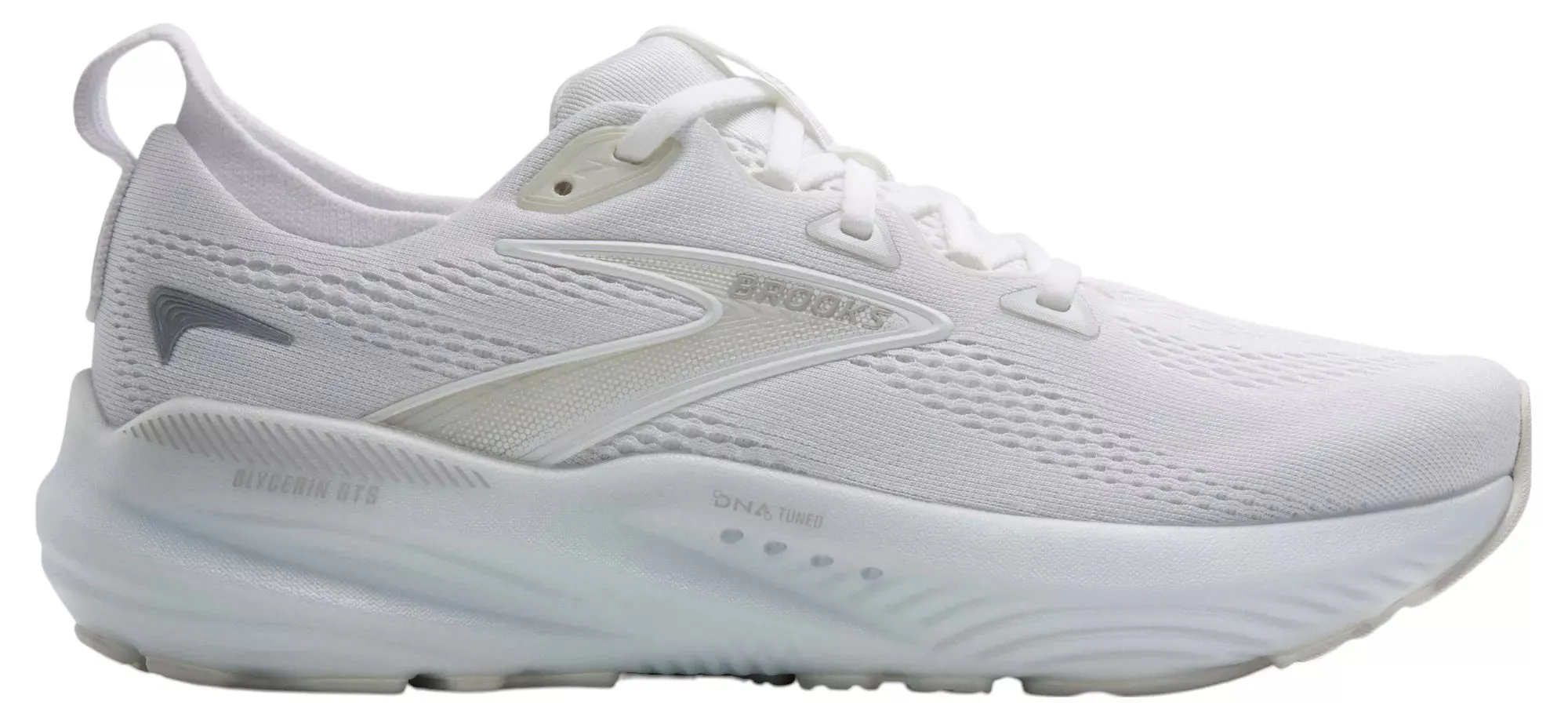 WOMEN'S BROOKS GLYCERIN GTS 22 | WHITE / WHITE / GREY