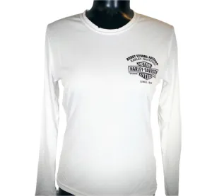 Women's Buddy Stubbs Harley-Davidson P-Tech Long Sleeve - White