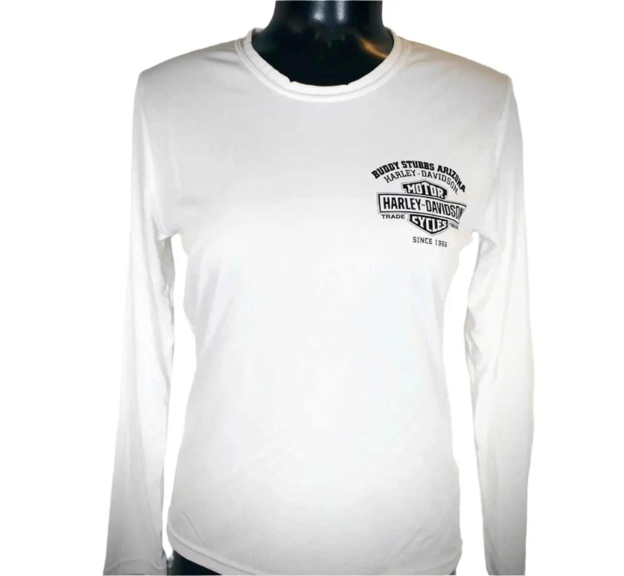 Women's Buddy Stubbs Harley-Davidson P-Tech Long Sleeve - White