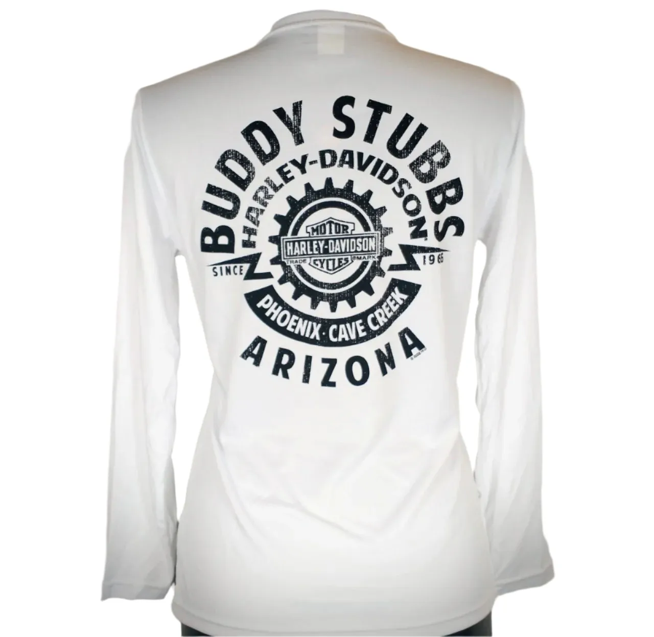 Women's Buddy Stubbs Harley-Davidson P-Tech Long Sleeve - White
