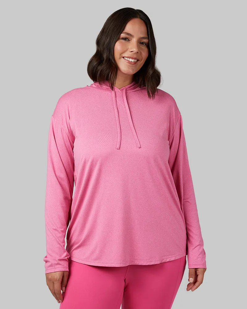 WOMEN'S COOL LONG SLEEVE HOODED T-SHIRT