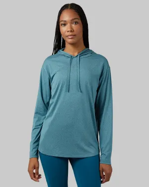 WOMEN'S COOL LONG SLEEVE HOODED T-SHIRT