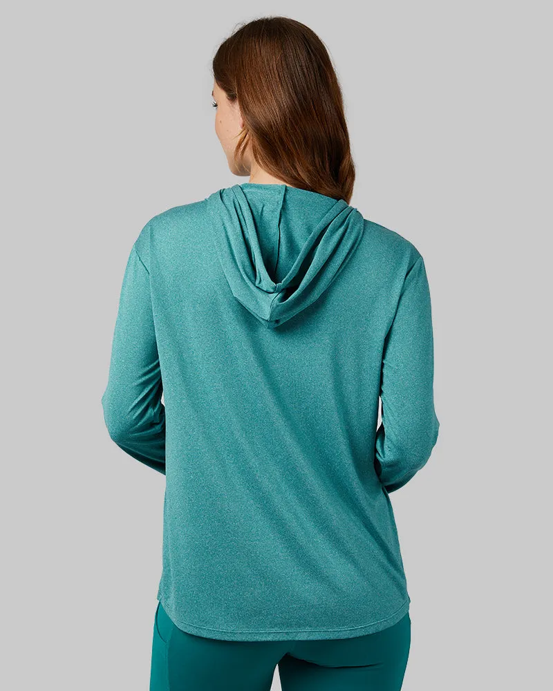 WOMEN'S COOL LONG SLEEVE HOODED T-SHIRT