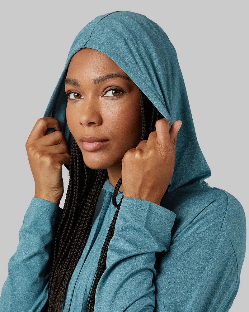 WOMEN'S COOL LONG SLEEVE HOODED T-SHIRT