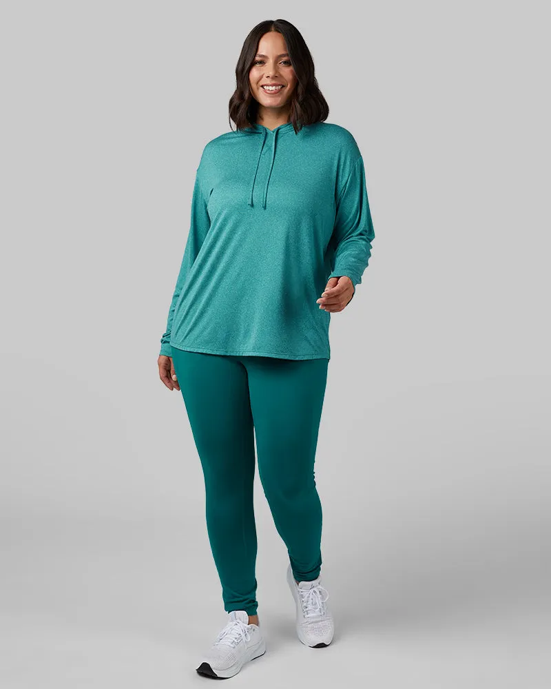 WOMEN'S COOL LONG SLEEVE HOODED T-SHIRT