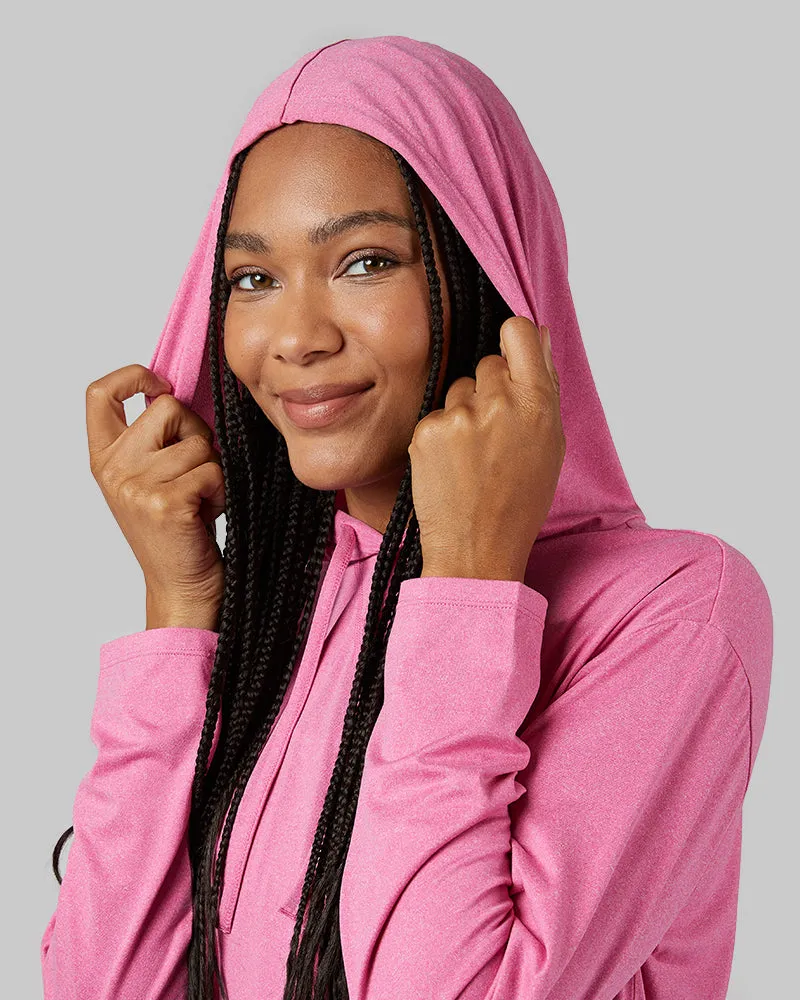 WOMEN'S COOL LONG SLEEVE HOODED T-SHIRT